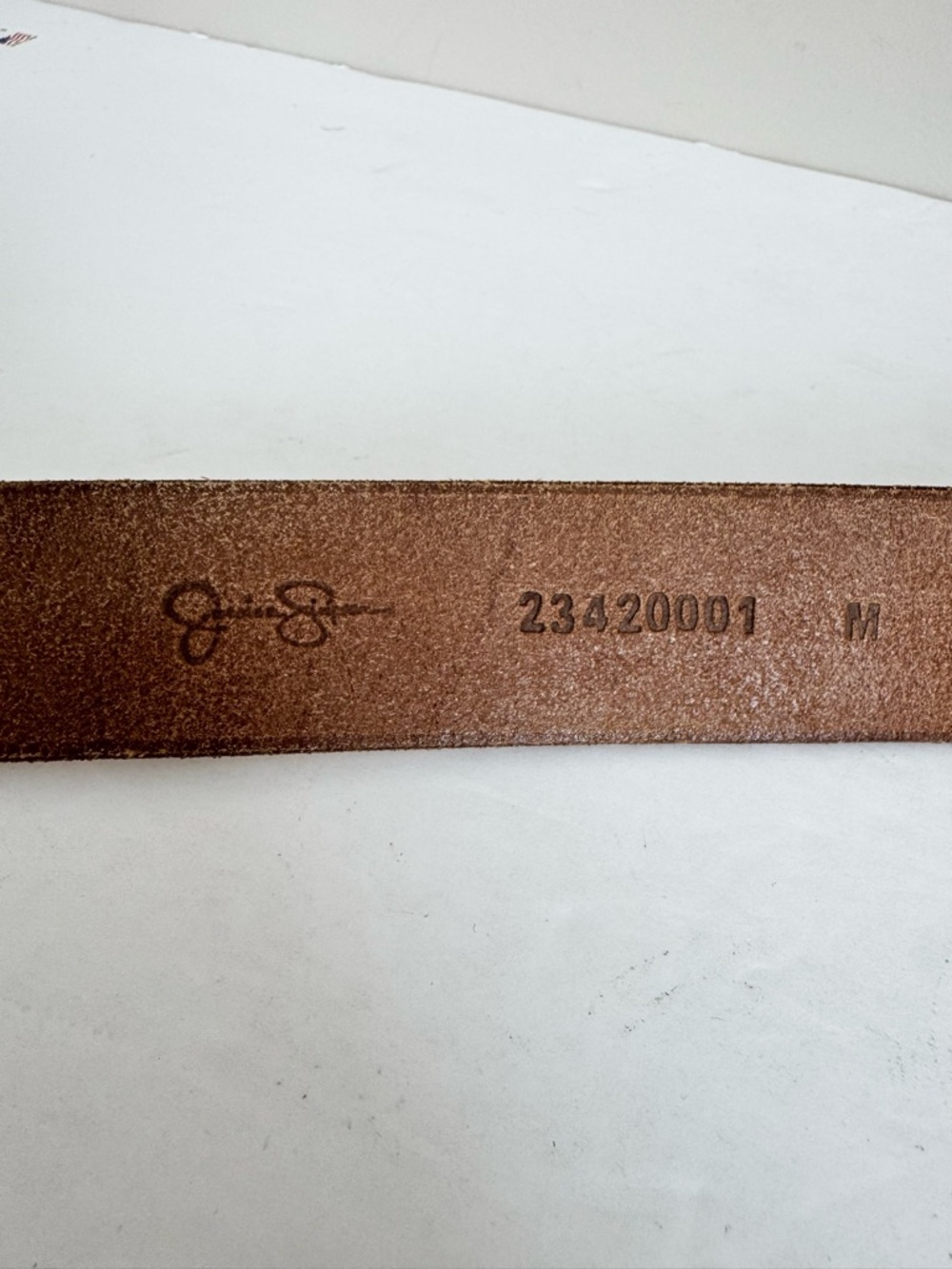 Y2K Jessica Simpson Gold Metallic Genuine Leather Belt Round Statement Buckle M - Picture 7 of 12